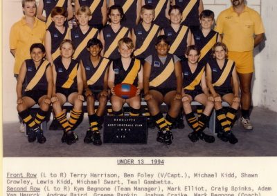 Redcliffe Tigers History 1994